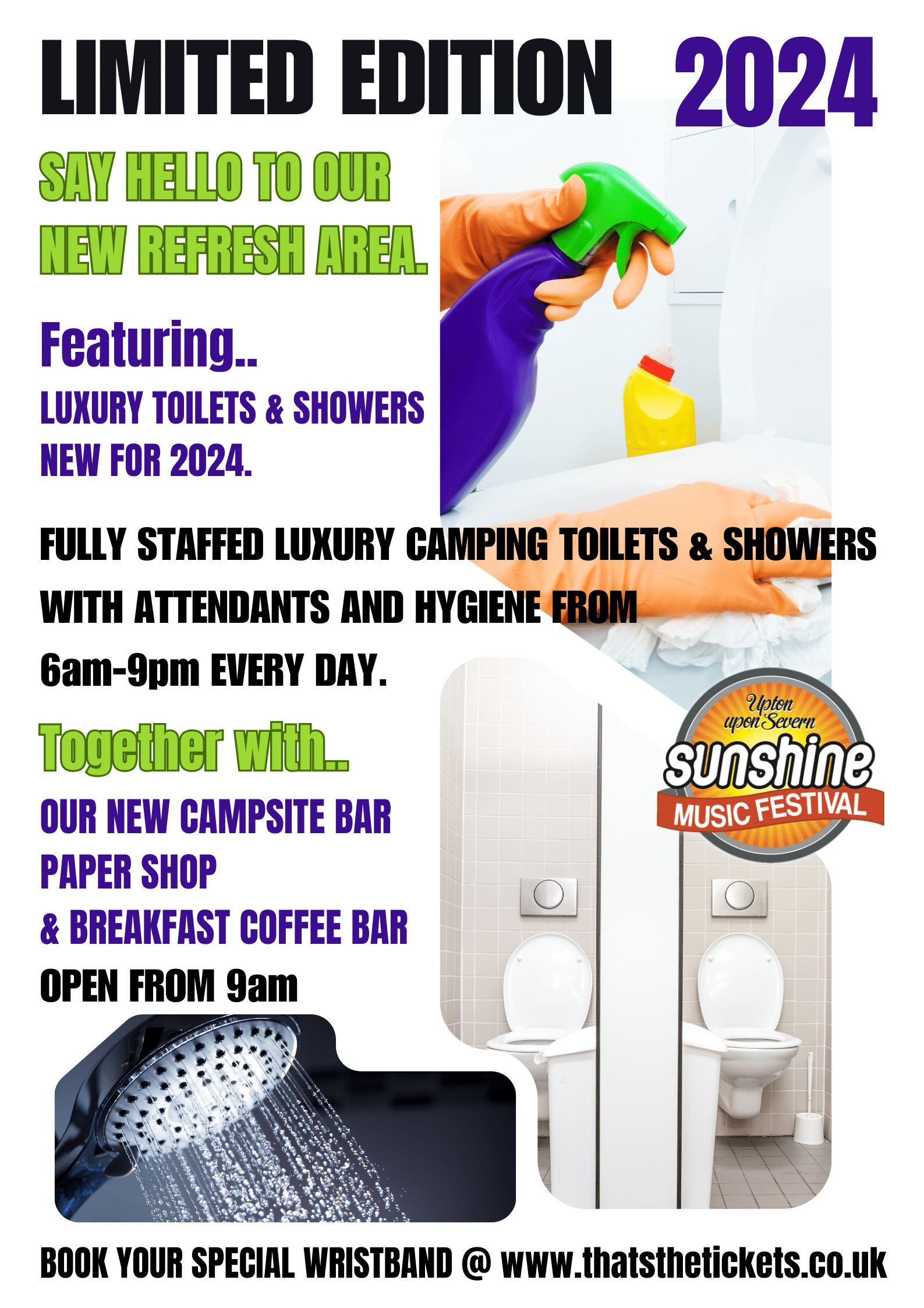 Luxury Toilet and Showers at Sunshine Festival 2024