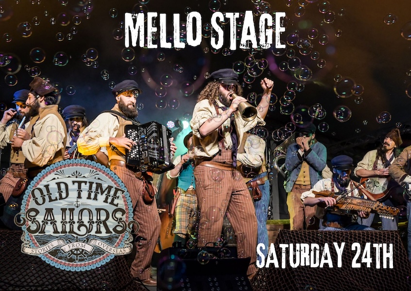 Old Time Sailors performing on the Mello Stage at Sunshine Festival 2024