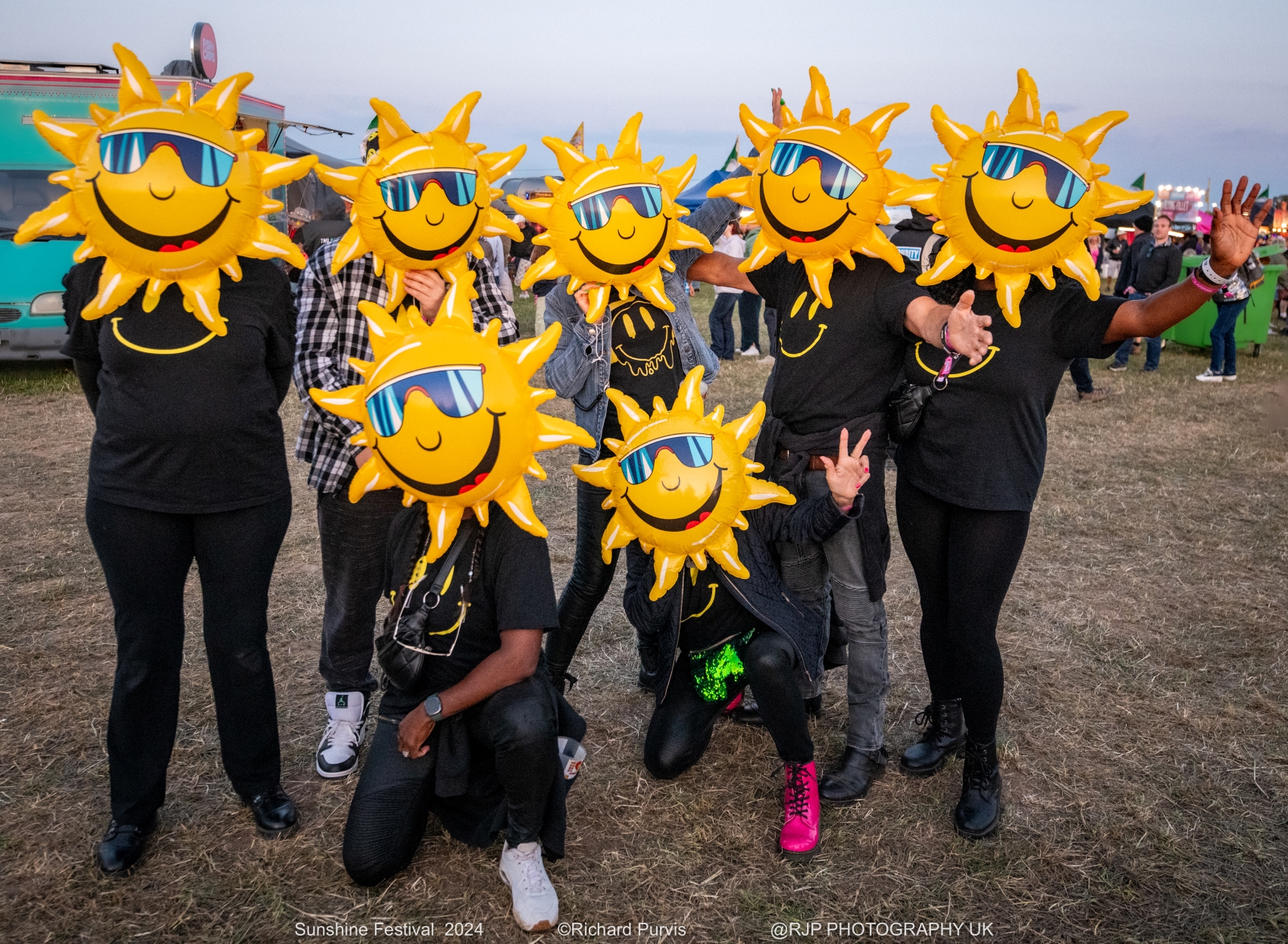 Festival-goers enjoying Sunshine Festival