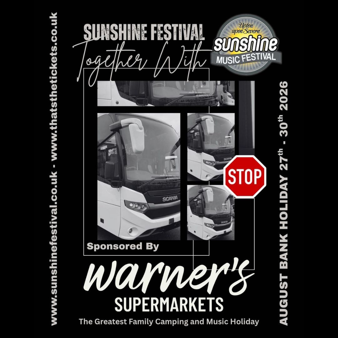 Warners Supermarkets sponsors the bus serive at Sunshine Festival 2026 Warners Supermarkets sponsors the bus serive at Sunshine Festival 2026