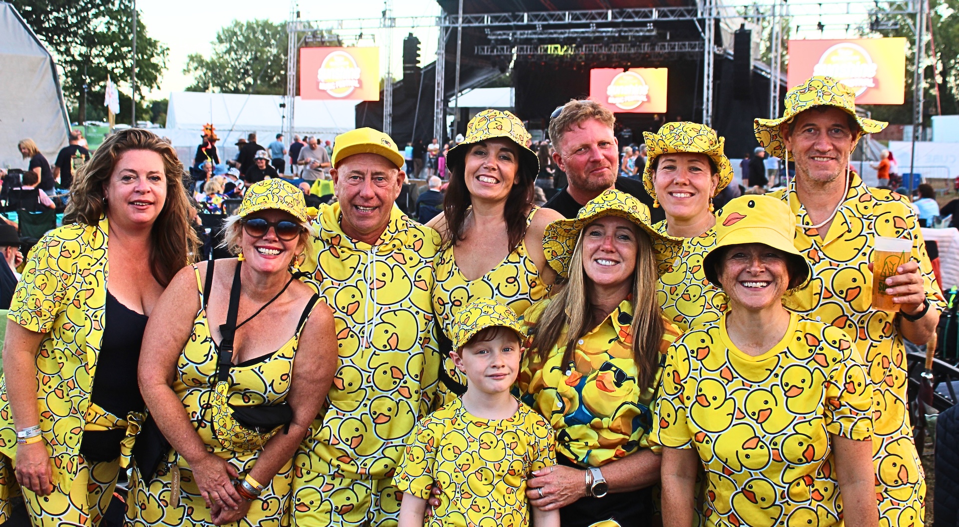 Fancy Dress at Sunshine Festival, the Duck Family