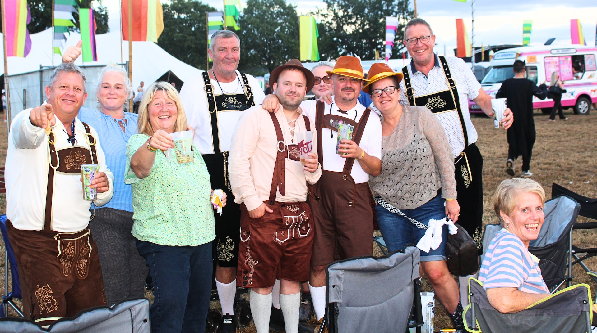 Fancy Dress Friends enjoying Sunshine Festival Fancy Dress Friends enjoying Sunshine Festival