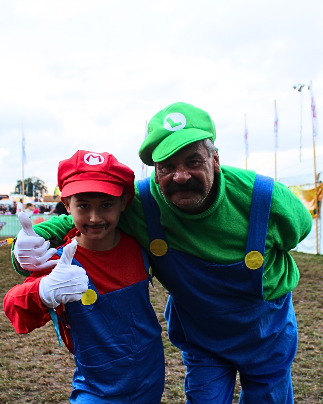 Luigi and son at Sunshine Festival Luigi and son at Sunshine Festival