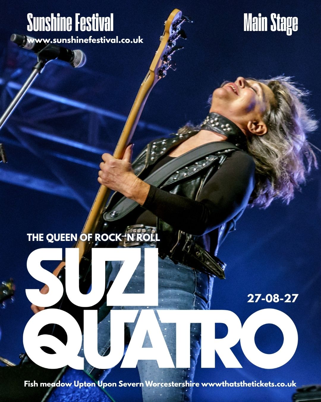 Suzie Quatro to Play Sunshine Festival 2027
