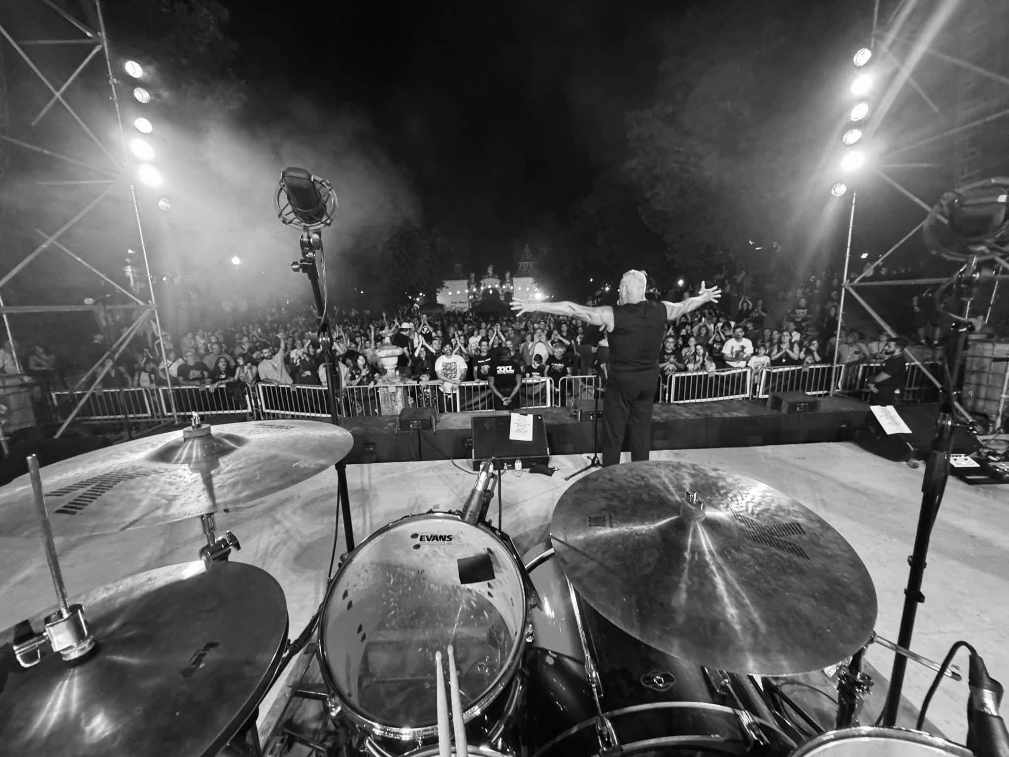 The Skids Stage facing crowd